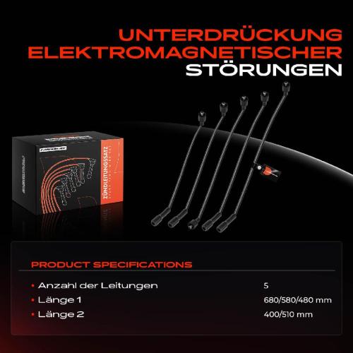 5x Zündleitungssatz Zündkabel für Opel Ascona B C Kadett D Manta B Rekord E Bild 5x Zündleitungssatz Zündkabel für Opel Ascona B C Kadett D Manta B Rekord E