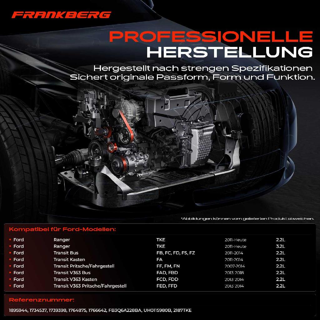 1x Umlenkrolle Führungsrolle für Ford Ranger TKE Transit FA FF FAD FFD
