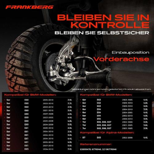 2x Spurstangenkopf Vorderachse für Alpina B7 E65 BMW 5er E60 5er Touring E61 6er Cabriolet E63 E64 Bild 2x Spurstangenkopf Vorderachse für Alpina B7 E65 BMW 5er E60 5er Touring E61 6er Cabriolet E63 E64