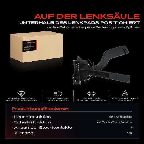 1x Kombischalter Lenkstockschalter für Ford Transit E Transit Tourneo 1991-2000 Bild 1x Kombischalter Lenkstockschalter für Ford Transit E Transit Tourneo 1991-2000