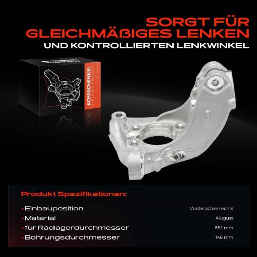Frankberg 1x Achsschenkel Radaufhängung Vorderachse Rechts für VW Passat Sharan CC Audi A3 Seat Leon Alhambra Bild Frankberg 1x Achsschenkel Radaufhängung Vorderachse Rechts für VW Passat Sharan CC Audi A3 Seat Leon Alhambra