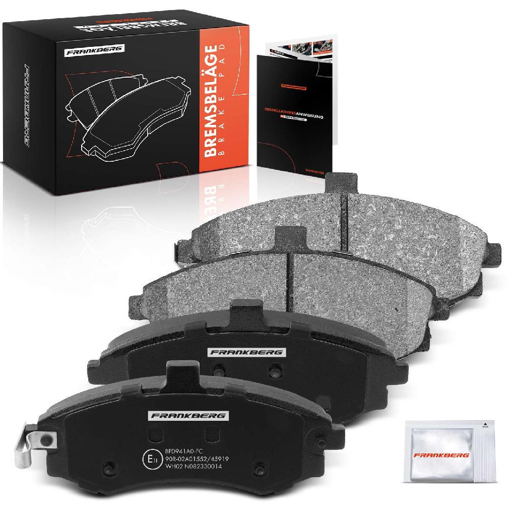 Frankberg 4x Bremsbeläge Vorderachse für Hyundai Elantra Stufenheck Matrix KIA Cerato 2001-2010