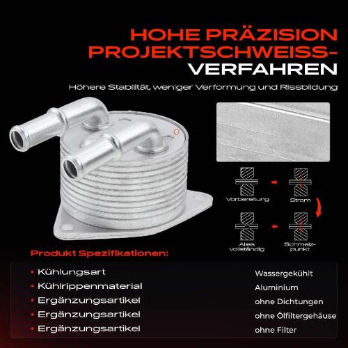 1x Ölkühler Motoröl für Citroën DS Opel Peugeot 1.2L 1.6L 2012-2021 Bild 1x Ölkühler Motoröl für Citroën DS Opel Peugeot 1.2L 1.6L 2012-2021