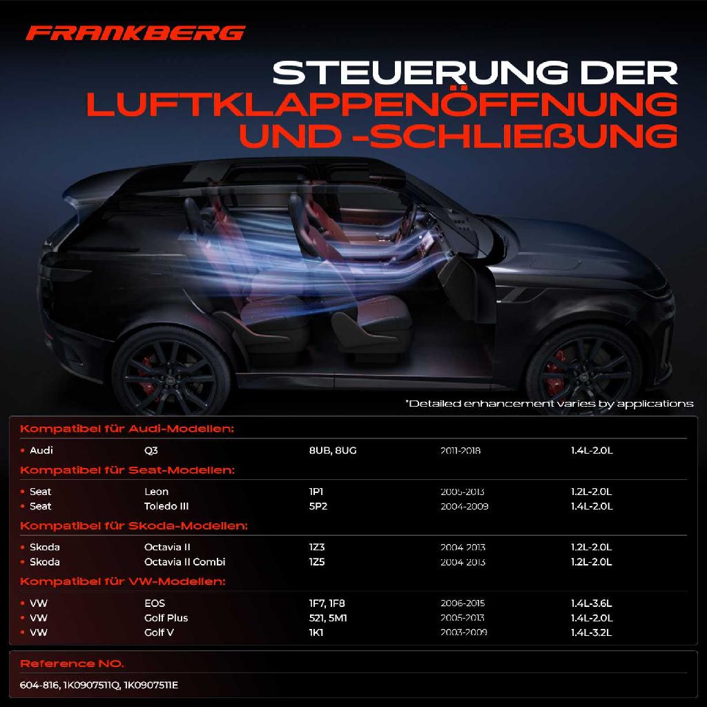 3x Stellmotor Mischklappe Klimaanlage für VW Golf 5 1K1 6 5K1 Audi Q3 Seat Skoda