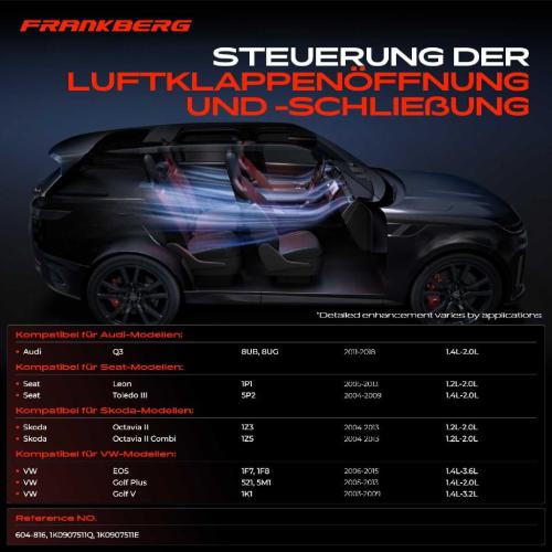 Frankberg 1x Stellmotor Mischklappe Klimaanlage für VW Golf 5 1K1 6 5K1 Audi Q3 Seat Skoda Bild Frankberg 1x Stellmotor Mischklappe Klimaanlage für VW Golf 5 1K1 6 5K1 Audi Q3 Seat Skoda