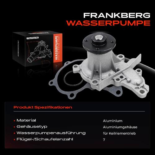 Frankberg 1x Wasserpumpe Kühlwasserpumpe für Toyota Avensis Station Wagon T22 Carina E T19 1.8L Bild Frankberg 1x Wasserpumpe Kühlwasserpumpe für Toyota Avensis Station Wagon T22 Carina E T19 1.8L