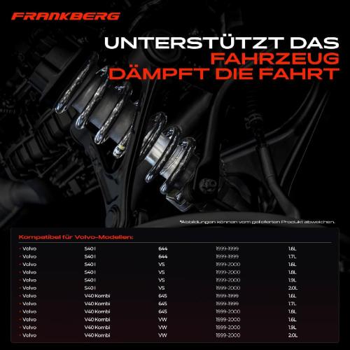 Frankberg 2x Fahrwerksfeder Vorderachse für Volvo S40 I 644 VS V40 Kombi 645 VW 1999-2000 Bild Frankberg 2x Fahrwerksfeder Vorderachse für Volvo S40 I 644 VS V40 Kombi 645 VW 1999-2000