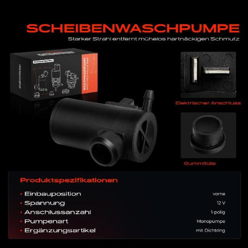 1x Waschwasserpumpe Scheibenreinigung Vorne für Honda Accord AC AD CR-V I RD EM2 Bild 1x Waschwasserpumpe Scheibenreinigung Vorne für Honda Accord AC AD CR-V I RD EM2