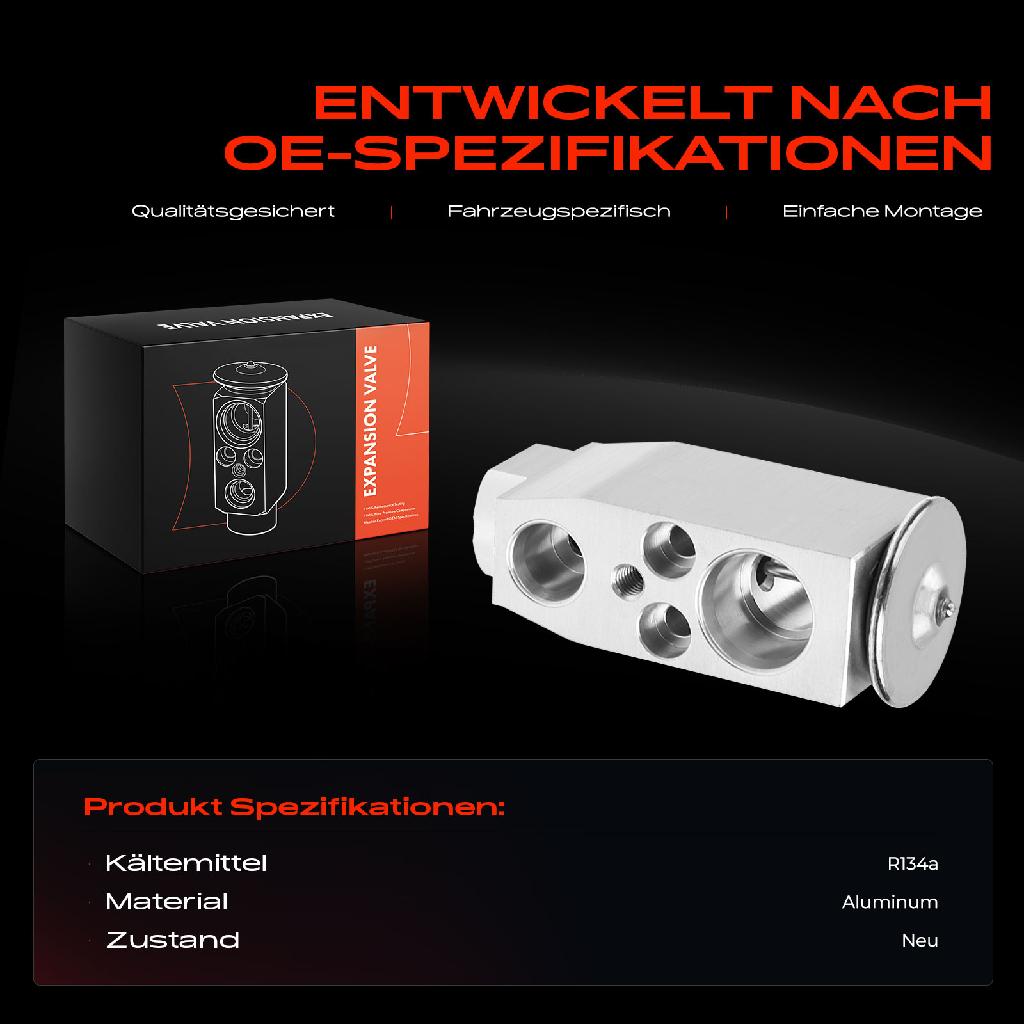 1x Expansionsventil Klimaanlage für VW Golf Audi A3 8V Q2 Q3 TT Seat Leon III Skoda