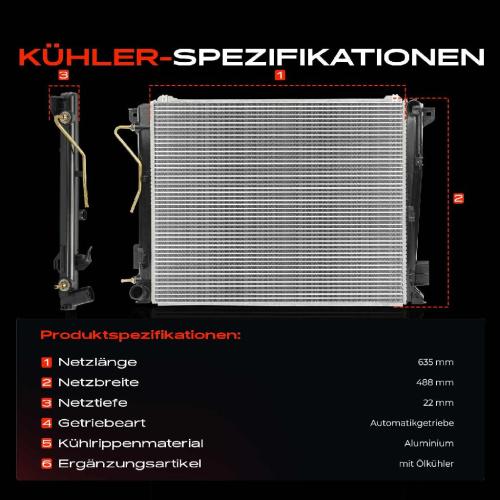 1x Kühler Wasserkühler Motorkühler für Hyundai Grandeur TG Sonata V NF 2.0 2.2 2006-2011 Bild 1x Kühler Wasserkühler Motorkühler für Hyundai Grandeur TG Sonata V NF 2.0 2.2 2006-2011