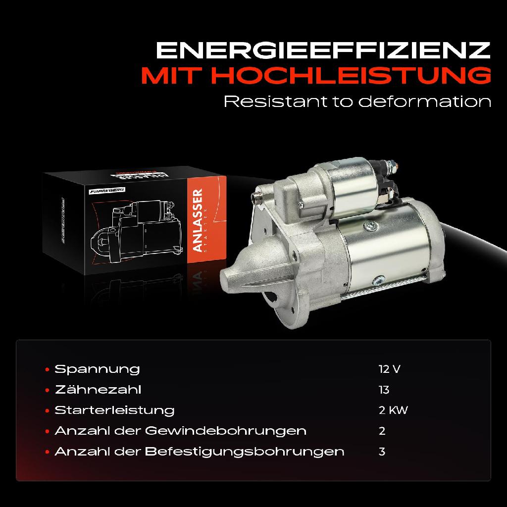 1x Anlasser Starter für Ford B-Max Van Fiesta VI Tourneo Courier B460 MPV Transit Kasten/MPV Bj ab 2008