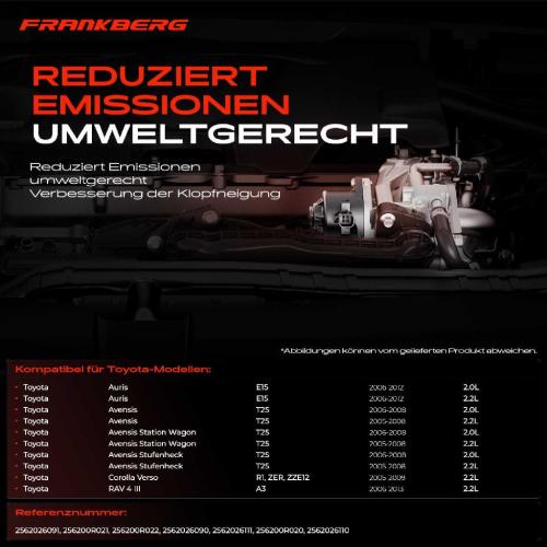 1x AGR-Ventil Abgasrückführungsventil für Toyota Auris Avensis Station Wagon Stufenheck Corolla Verso Bild 1x AGR-Ventil Abgasrückführungsventil für Toyota Auris Avensis Station Wagon Stufenheck Corolla Verso