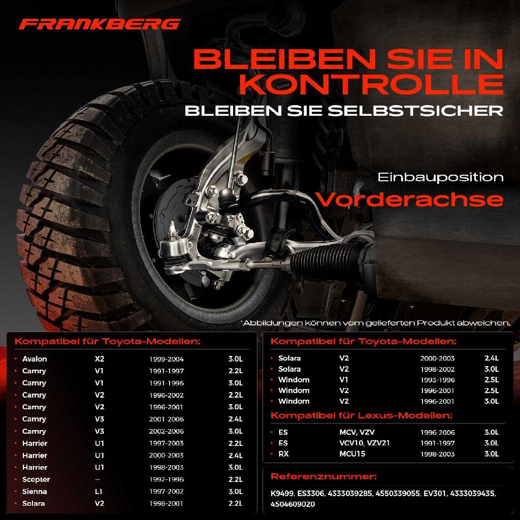 1x Querlenker Satz Vorderachse für Lexus ES RX Toyota Avalon Stufenheck Camry Kombi Station Wagon