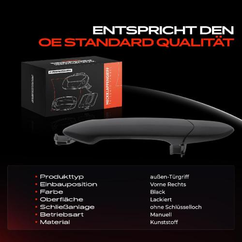 1x Türgriff Vorne Rechts außen für Opel Karl C16 1.0L 2015-2019 Bild 1x Türgriff Vorne Rechts außen für Opel Karl C16 1.0L 2015-2019