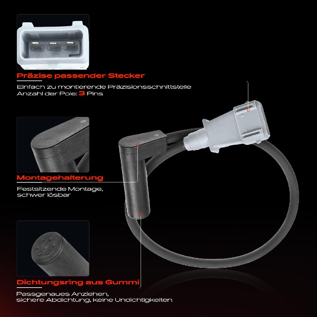1x Kurbelwellensensor Impulsgeber für Peugeot 206 306 405 406 Expert Citroën Berlingo Xantia XM