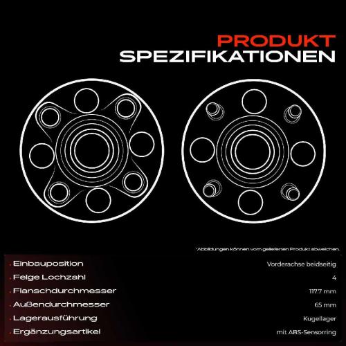 1x Radnabe Radlagersatz Vorderachse beidseitig für VW Lupo 6E1 6X1 Audi A2 8Z0 1.2L 1999-2005 Bild 1x Radnabe Radlagersatz Vorderachse beidseitig für VW Lupo 6E1 6X1 Audi A2 8Z0 1.2L 1999-2005