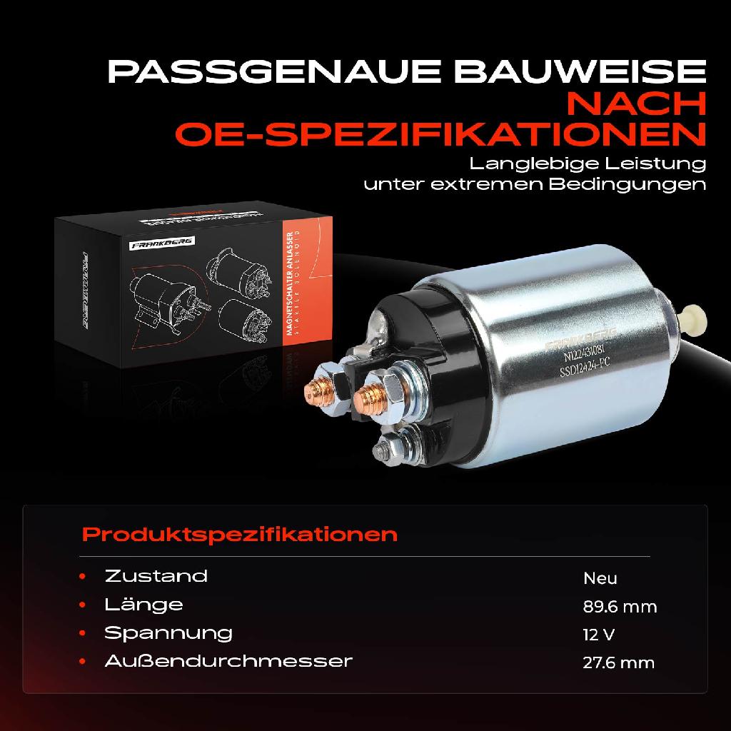 1x Magnetschalter Starter für Peugeot 607 407 Expert Boxer Partner space Megane 3