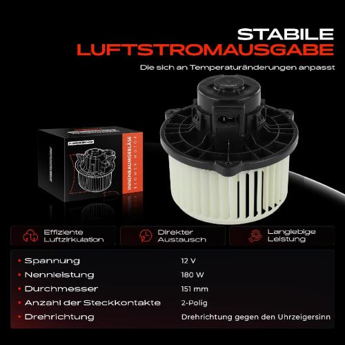 Frankberg 1x Gebläsemotor Innenraumgebläse für Hyundai Accent Stufenheck HC KIA Rio IV FB SC Bild Frankberg 1x Gebläsemotor Innenraumgebläse für Hyundai Accent Stufenheck HC KIA Rio IV FB SC