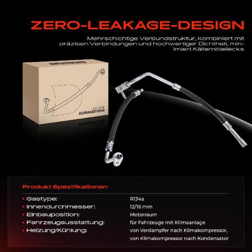 1x Hochdruckleitung Niederdruckleitung Klimaanlage für Ford Fiesta V JD JH Fusion JU 1.4L Bild 1x Hochdruckleitung Niederdruckleitung Klimaanlage für Ford Fiesta V JD JH Fusion JU 1.4L