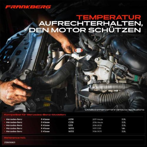 Frankberg 1x Kühlerschlauch Kühlwasserschlauch für Mercedes-Benz E-Klasse Cabriolet W213 A238 C238 S213 Bild Frankberg 1x Kühlerschlauch Kühlwasserschlauch für Mercedes-Benz E-Klasse Cabriolet W213 A238 C238 S213