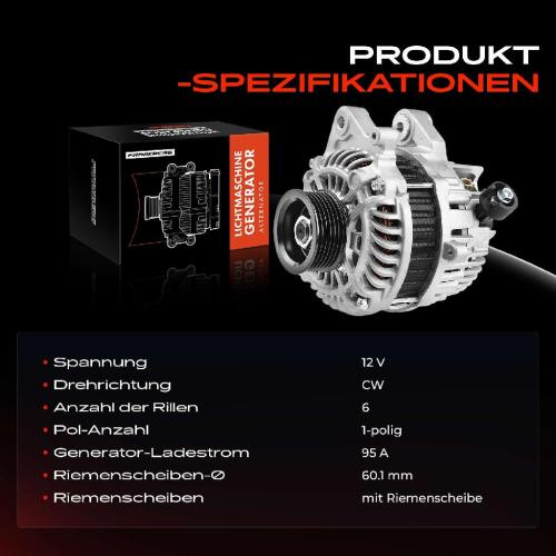 1x Lichtmaschine Generator für Honda Civic IX FB FG FK 1.4-1.8L 2012-2016 Bild 1x Lichtmaschine Generator für Honda Civic IX FB FG FK 1.4-1.8L 2012-2016