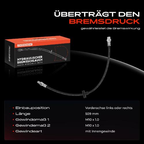 1x Bremsschlauch Bremsschläuche Vorderachse Links oder Rechts für BMW X5 E53 3.0L 4.4L 4.6L Bild 1x Bremsschlauch Bremsschläuche Vorderachse Links oder Rechts für BMW X5 E53 3.0L 4.4L 4.6L