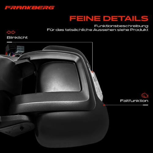Frankberg 1x Außenspiegel Links für Citroën Jumper Fiat Ducato 250 Peugeot Boxer 2005-2025 Bild Frankberg 1x Außenspiegel Links für Citroën Jumper Fiat Ducato 250 Peugeot Boxer 2005-2025