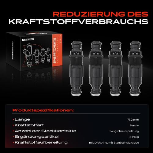 Frankberg 4x Einspritzventil Einspritzdüse für Ford Focus DAW DBW Mondeo II BAP Bild Frankberg 4x Einspritzventil Einspritzdüse für Ford Focus DAW DBW Mondeo II BAP