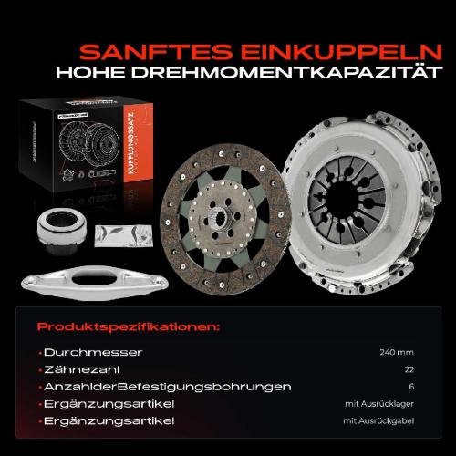Frankberg 1x Kupplungssatz für BMW 1er F20 F21 2 Cabriolet F23 2 Coupe F22 F87 F34 F30 F80 F31 F33 F83 F32 F82 F36 Bild Frankberg 1x Kupplungssatz für BMW 1er F20 F21 2 Cabriolet F23 2 Coupe F22 F87 F34 F30 F80 F31 F33 F83 F32 F82 F36