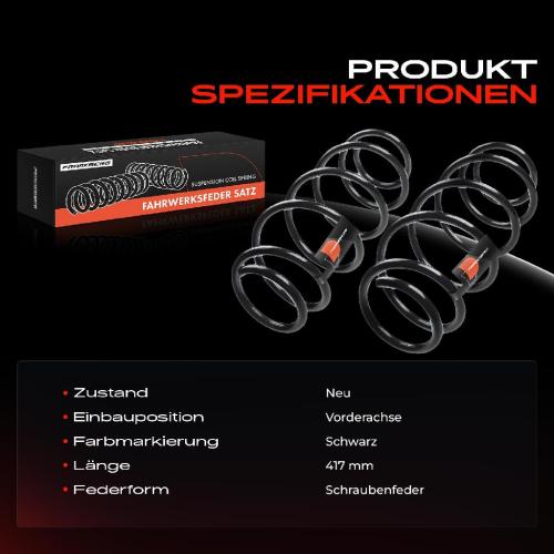 Frankberg 2x Fahrwerksfeder Vorderachse für Fiat Panda 169 Panda Kasten/Schrägheck 1.2L Bj ab 2004 Bild Frankberg 2x Fahrwerksfeder Vorderachse für Fiat Panda 169 Panda Kasten/Schrägheck 1.2L Bj ab 2004