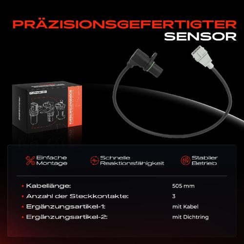 1x Kurbelwellensensor Impulsgeber für VW Passat Audi 80 A4 8D B5 A6 4B C5 1.6L 1.8L Bild 1x Kurbelwellensensor Impulsgeber für VW Passat Audi 80 A4 8D B5 A6 4B C5 1.6L 1.8L