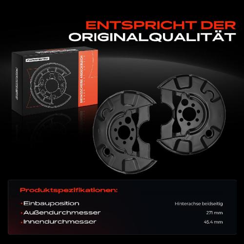 Frankberg 2x Ankerblech Bremsscheibe Hinterachse Beidseitig für VW Passat 3A2 35I 3A5 Corrado 1988-1997 Bild Frankberg 2x Ankerblech Bremsscheibe Hinterachse Beidseitig für VW Passat 3A2 35I 3A5 Corrado 1988-1997