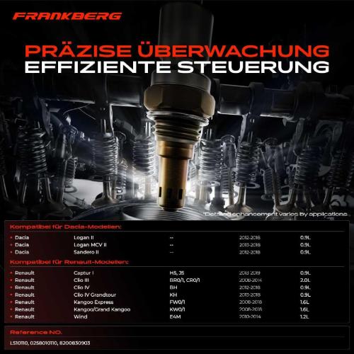 1x Lambdasonde Regelsonde Vor Katalysator für Renault Clio IV Grandtour Kangoo/Grand Kangoo Express Bild 1x Lambdasonde Regelsonde Vor Katalysator für Renault Clio IV Grandtour Kangoo/Grand Kangoo Express