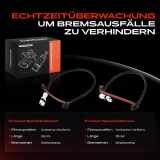 2x Warnkontakt Bremsbelagverschleiß Vorderachse für Porsche 911 Boxster Cayman 2004-2013