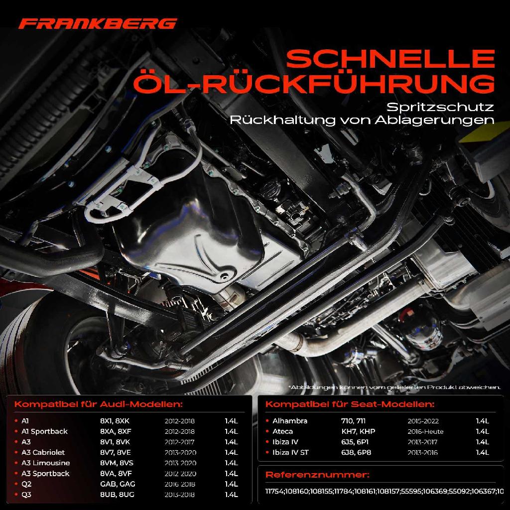 1x Ölwanne Motorölwanne für VW Golf Passat Audi A1 A3 Seat Ibiza Leon Skoda Octavia/Superb 3