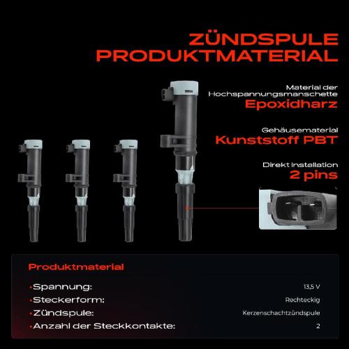 Frankberg 4x Zündspule Zündkerze für Dacia Duster Logan MCV Sandero Renault Avantime Clio II Kasten/Schrägheck Bild Frankberg 4x Zündspule Zündkerze für Dacia Duster Logan MCV Sandero Renault Avantime Clio II Kasten/Schrägheck