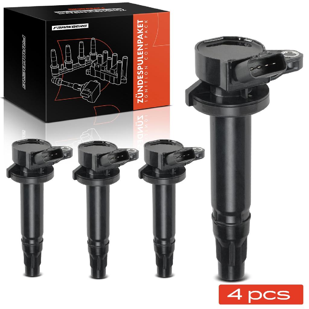Frankberg 4x Zündmodul Zündspule für Daihatsu Copen L880 L881 Materia M4 Sirion M3 Terios F7 J2 1.3L 1.5L Bj ab 2005