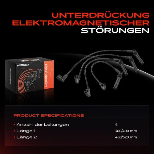 4x Zündleitungssatz Zündkabel für Opel Astra F Vectra B Combo Corsa B Vauxhall Bild 4x Zündleitungssatz Zündkabel für Opel Astra F Vectra B Combo Corsa B Vauxhall