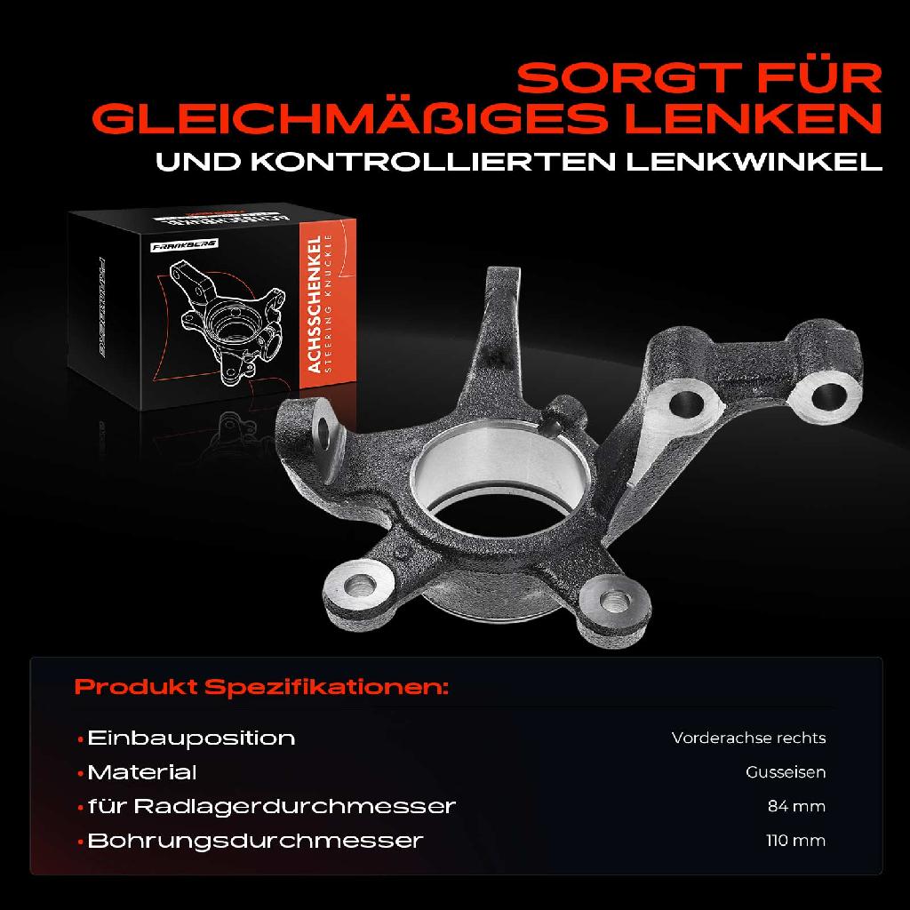 1x Achsschenkel Radaufhängung Vorderachse Rechts für Mercedes-Benz A-Klasse W169 B-Klasse W245