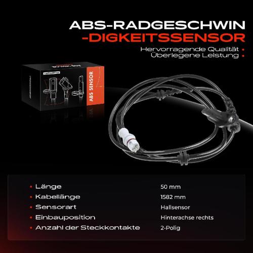 Frankberg 1x ABS Sensor Hinterachse rechts für Renault Clio II Thalia I 1.2L 1.4L 1.5L 1.6L 2.0L 1.9L Bj ab 1998 Bild Frankberg 1x ABS Sensor Hinterachse rechts für Renault Clio II Thalia I 1.2L 1.4L 1.5L 1.6L 2.0L 1.9L Bj ab 1998
