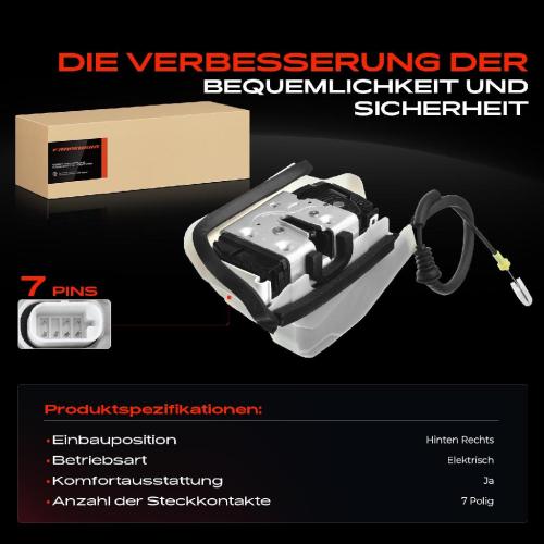 1x Türschloss Hinten Rechts für Tesla Model 3 5YJ3 Bj ab 2017 Bild 1x Türschloss Hinten Rechts für Tesla Model 3 5YJ3 Bj ab 2017
