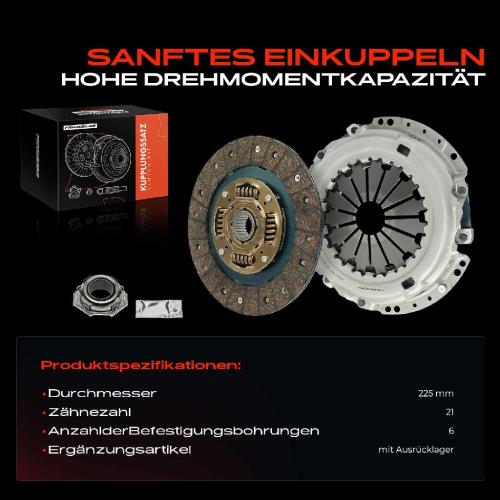 1x Kupplungssatz für Toyota Avensis T25 Avensis Station Wagon Avensis Stufenheck 2.0L Bild 1x Kupplungssatz für Toyota Avensis T25 Avensis Station Wagon Avensis Stufenheck 2.0L