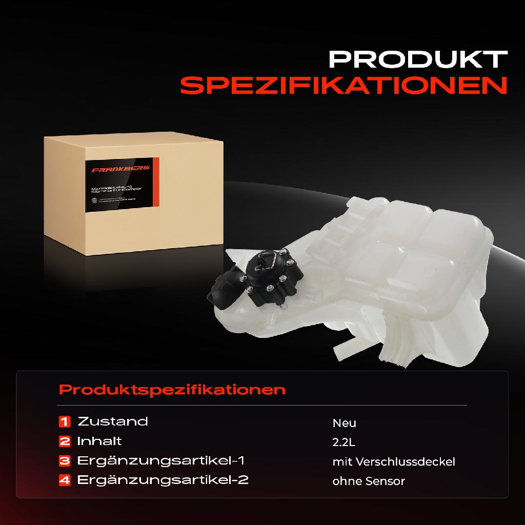 1x Ausgleichsbehälter Kühlmittelbehälter für Porsche 911 Cabriolet 996 1997-2000