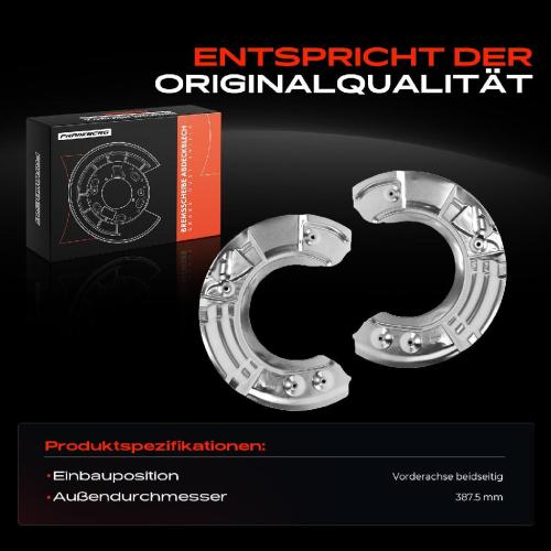 Frankberg 2x Ankerblech Bremsscheibe Vorderachse Beidseitig für BMW F10 520d F07 530d F11 518d F06 640i Bild Frankberg 2x Ankerblech Bremsscheibe Vorderachse Beidseitig für BMW F10 520d F07 530d F11 518d F06 640i