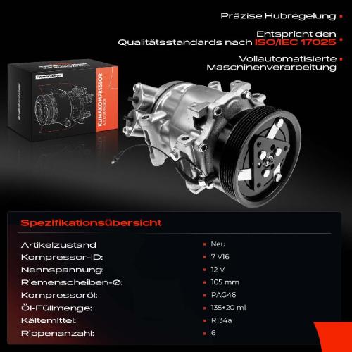 1x Klimakompressor für Dacia Duster Logan Sandero Renault Clio II Logan I LS Bild 1x Klimakompressor für Dacia Duster Logan Sandero Renault Clio II Logan I LS