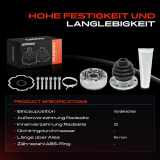 1x Antriebswelle Gelenksatz Vorderachse für VW Golf Audi 100 Seat Ibiza Skoda Fabia