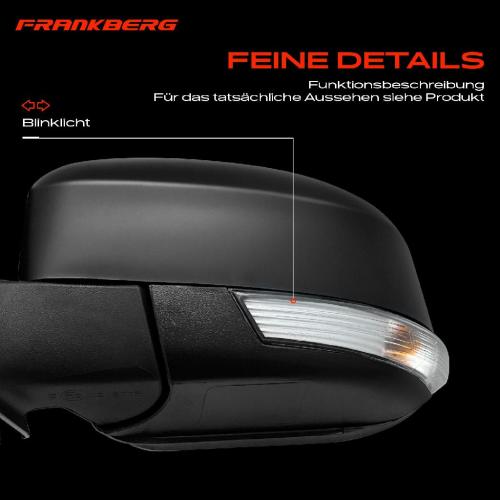Frankberg 1x Außenspiegel Links für Ford Focus II DA DP HCP DB DH FCH DA DS FFS 2004-2012 Bild Frankberg 1x Außenspiegel Links für Ford Focus II DA DP HCP DB DH FCH DA DS FFS 2004-2012