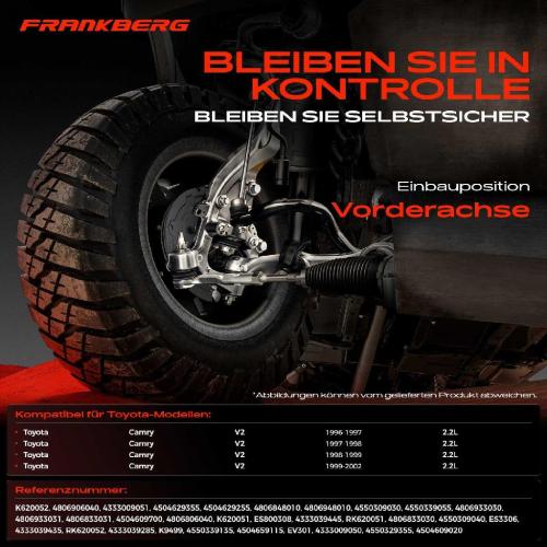 Frankberg 1x Querlenker Satz Vorderachse für Toyota Camry V2 2.2L 1996-2002 Bild Frankberg 1x Querlenker Satz Vorderachse für Toyota Camry V2 2.2L 1996-2002