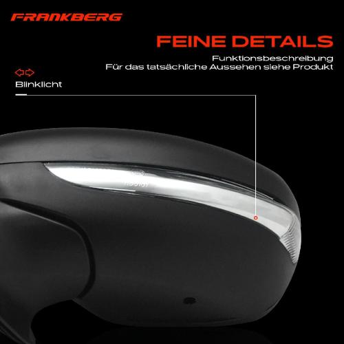 Frankberg 1x Außenspiegel Links für Citroën C3 III SX 1.2L 1.6L Bj ab 2016 Bild Frankberg 1x Außenspiegel Links für Citroën C3 III SX 1.2L 1.6L Bj ab 2016