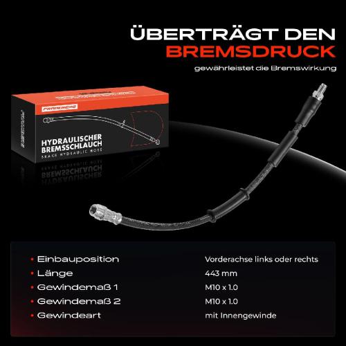 Frankberg 1x Bremsschlauch Bremsschläuche Vorderachse Links oder Rechts für Mercedes-Benz S-Klasse W222 C217 A217 Bild Frankberg 1x Bremsschlauch Bremsschläuche Vorderachse Links oder Rechts für Mercedes-Benz S-Klasse W222 C217 A217
